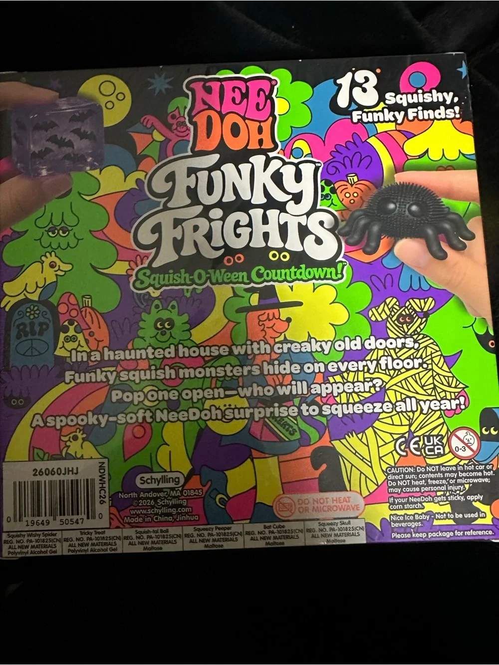 Nee Doh Funky Frights Squish-O-Ween Countdown - Colorful Multicolor Kids Toy